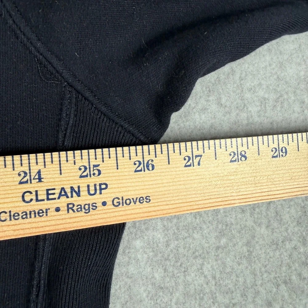 Roots 1973 Crewneck Sweatshirt L Black Gold Varsity Logo Embroidered Y2K 2003